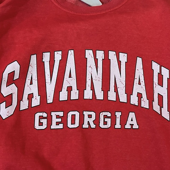 Savannah Georgia Vintage 90s Crewneck Sweatshirt Oversized Medium - Picture 1 of 6